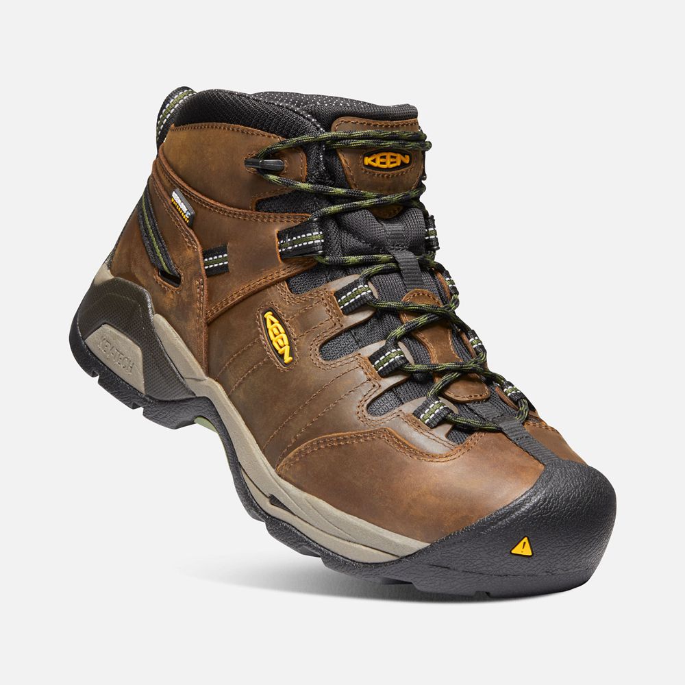 Botas de Trabajo Keen Mexico Marrom - Hombre Detroit Xt Waterproof (Steel Toe) - ON1026739